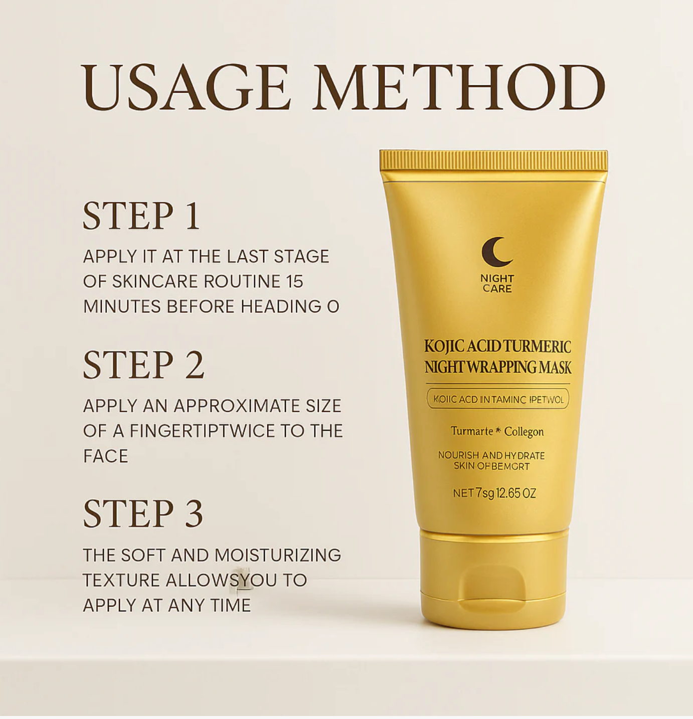 Kojic Acid Turmeric & Collagen Facial Mask
